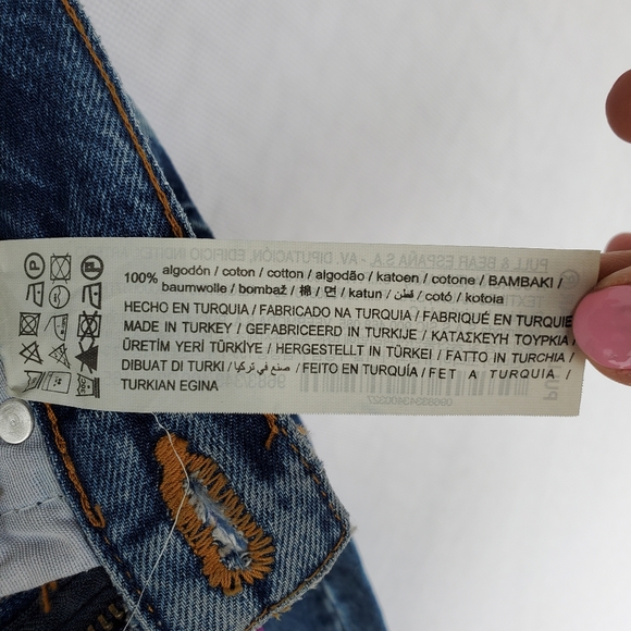 Pull&Bear High-Rise Wide Leg Slouchy Jeans Sz 0 - Picture 10 of 14